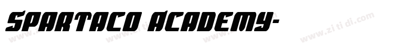 Spartaco Academy字体转换